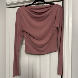 Wild Fable Dusty Rose Long Sleeve Top